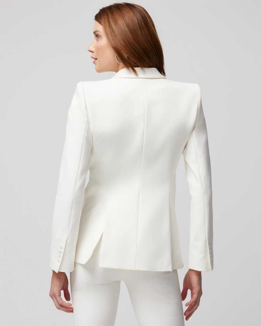 White blazer jacket womens top
