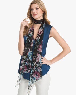 Silk Skinny Oblong Scarf