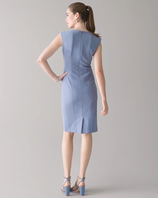 Sleeveless Comfort Stretch Sheath Dress click to view larger image.