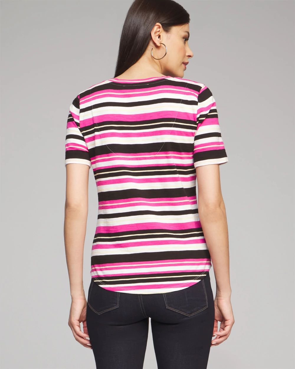 Outlet WHBM Short Sleeve V-Neck Foundation Tee click to view larger image.