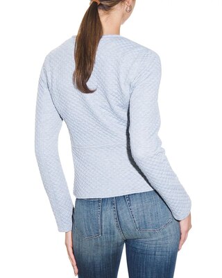 Outlet WHBM Quilted Peplum Moto Jacket