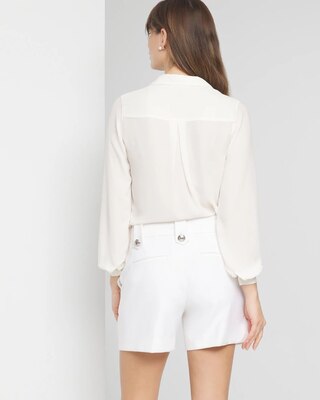 Curvy Mariner Button Shorts