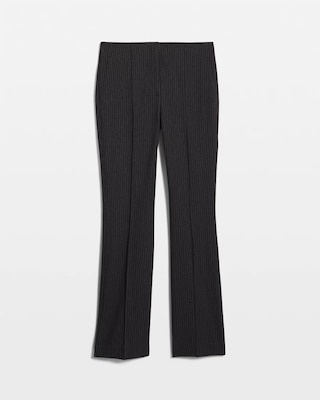Pinstripe Denim-Look Slim Bootcut Pant click to view larger image.