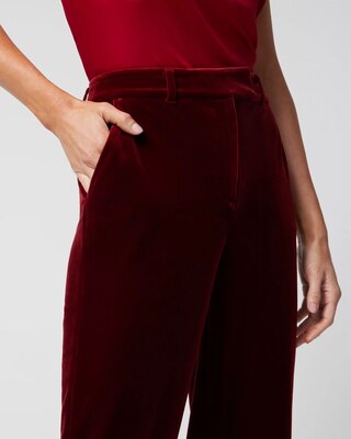 WHBM® Luna Wide Leg Velvet Trousers