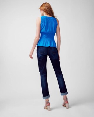 Mix Stitch Peplum Top