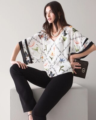 Floral Print Kimono Top