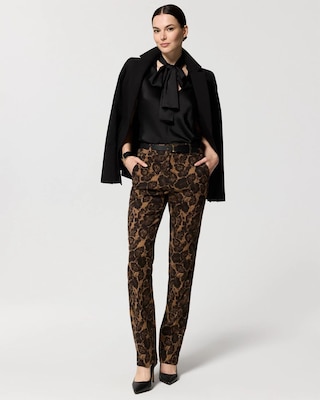 Petite Ocelot High-Rise Zoey Straight Pant click to view larger image.