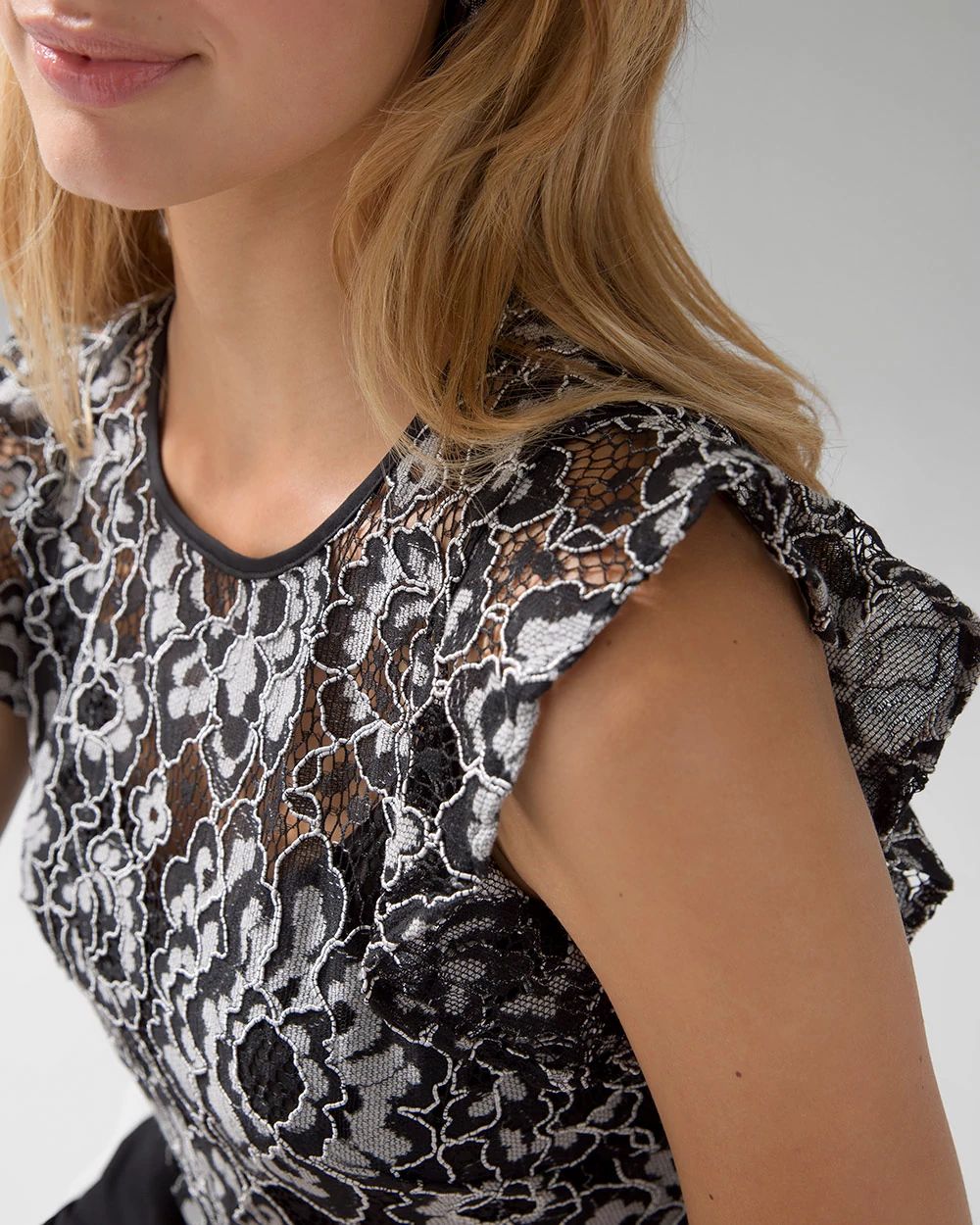 Sleeveless Lace Top