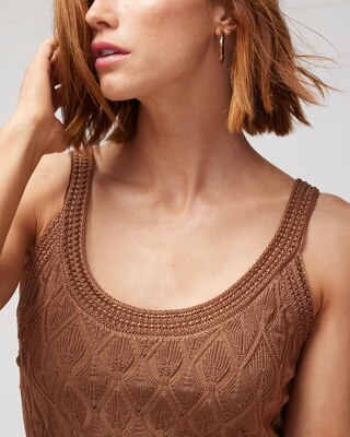 Diamond Stitch Sweater Tank