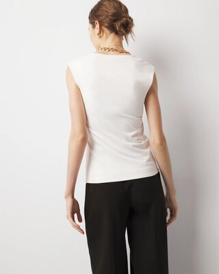 WHBM FORME™ All Ways Stretch Square Neck Top click to view larger image.
