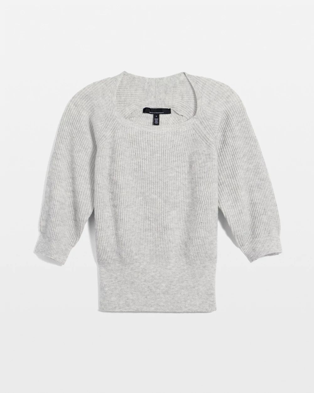 Ribbed Raglan Pullover Sweater click to view larger image.