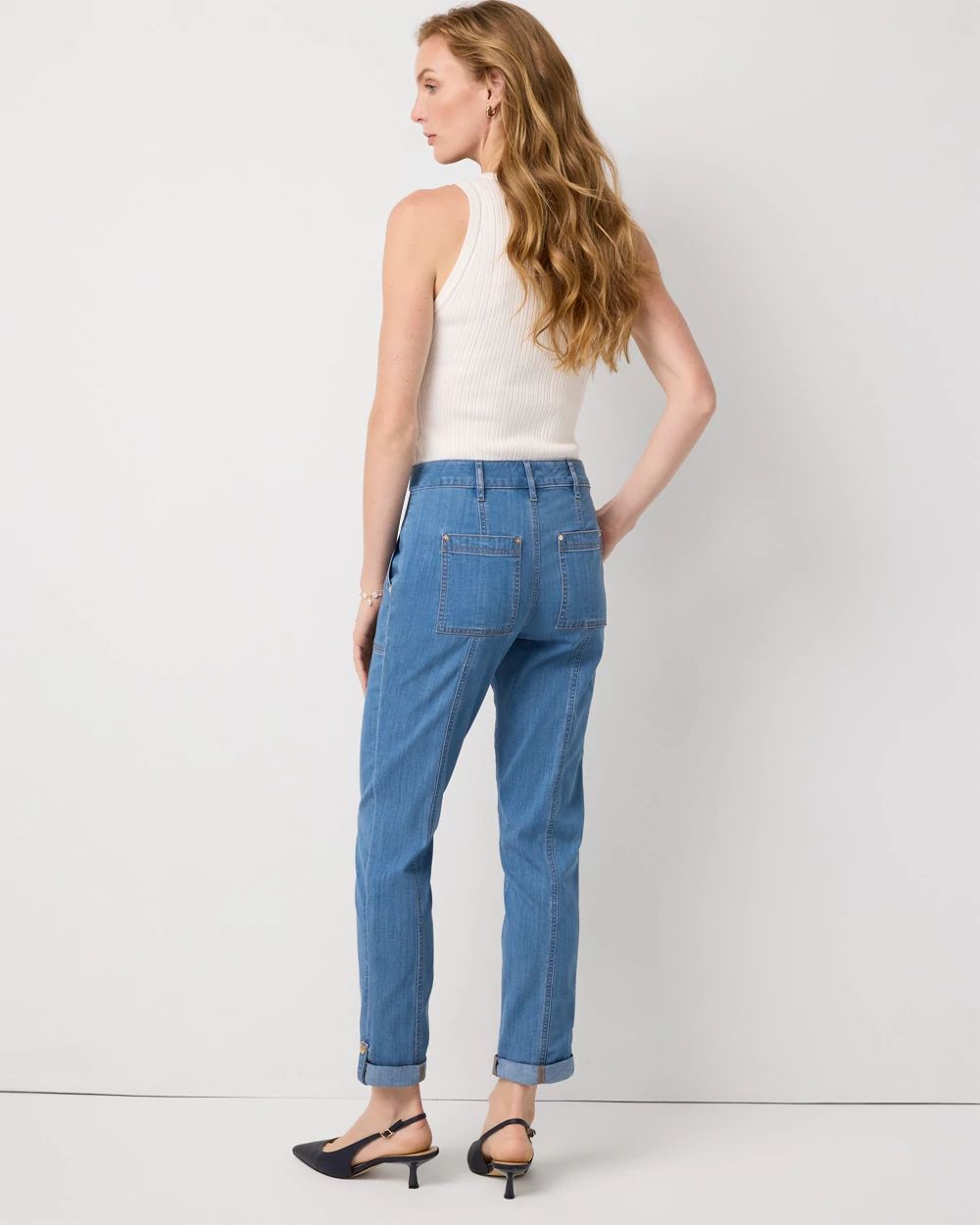Pret Mid-Rise Straight Cropped Utility Pant click to view larger image.