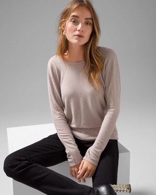 Cozy Knit Twist Back Sweater
