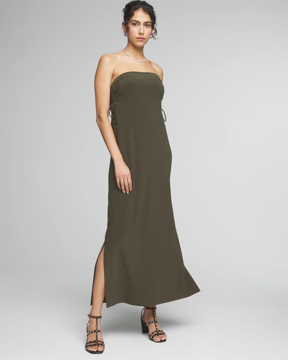 Matte Jersey Convertible Maxi Skirt click to view larger image.
