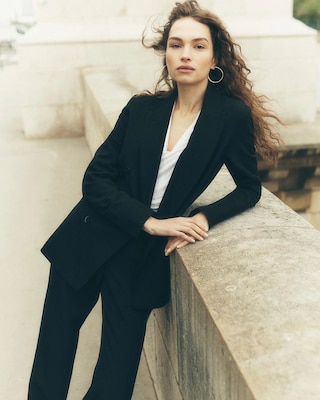 Petite Double-Breasted Blazer click to view larger image.
