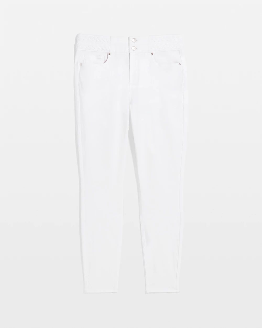 Petite Extra High-Rise Braided Waist Skinny Jean
