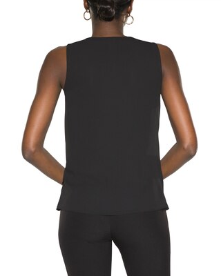 Outlet WHBM Surplice Ruffle Shell