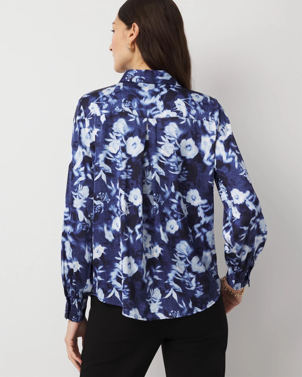 Pintuck Satin Shirt