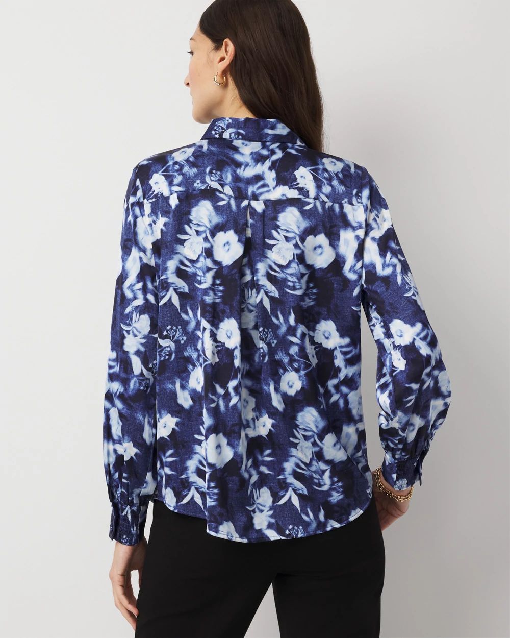 Pintuck Satin Shirt click to view larger image.