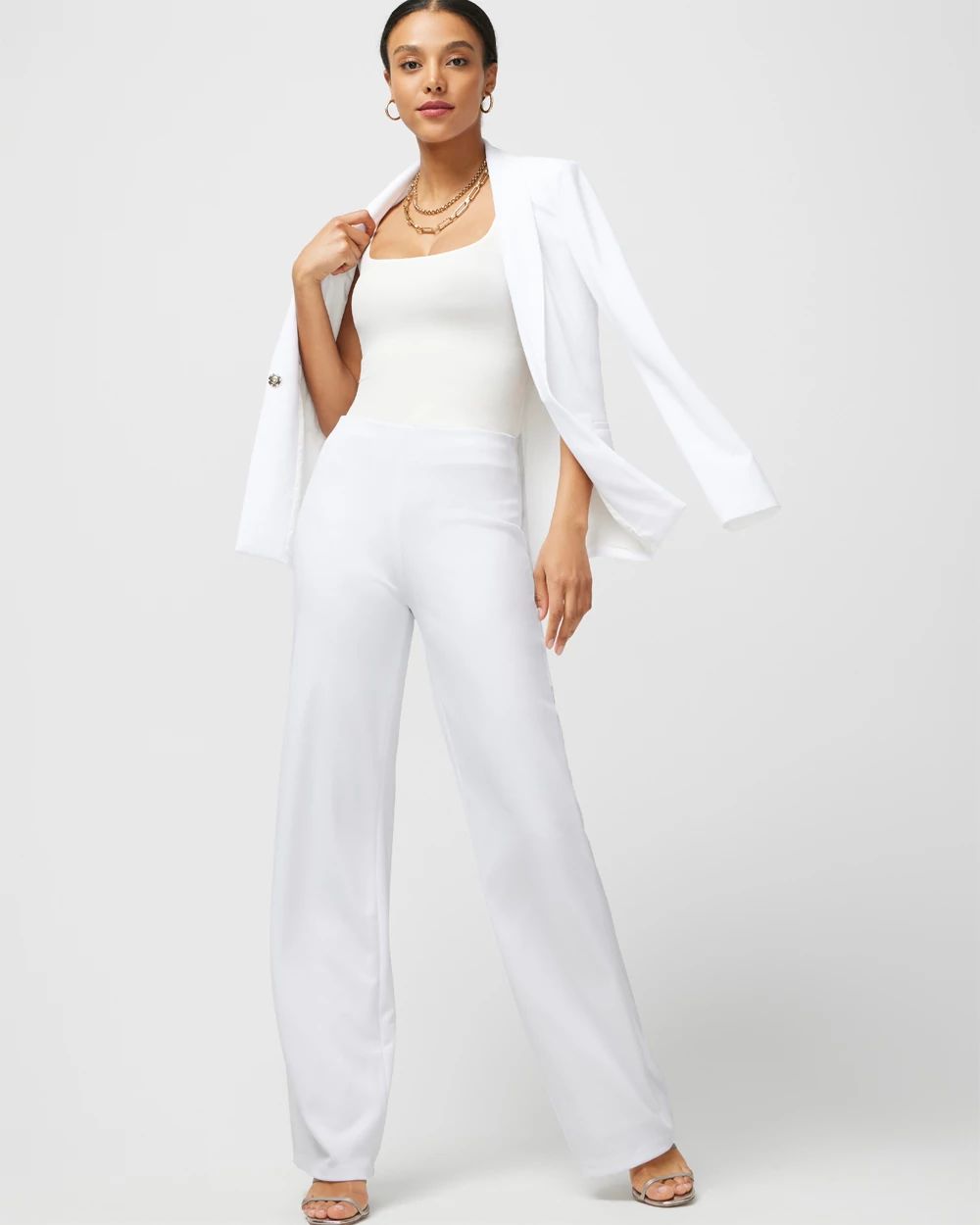 WHBM® Slip On Wide Leg Pant click to view larger image.