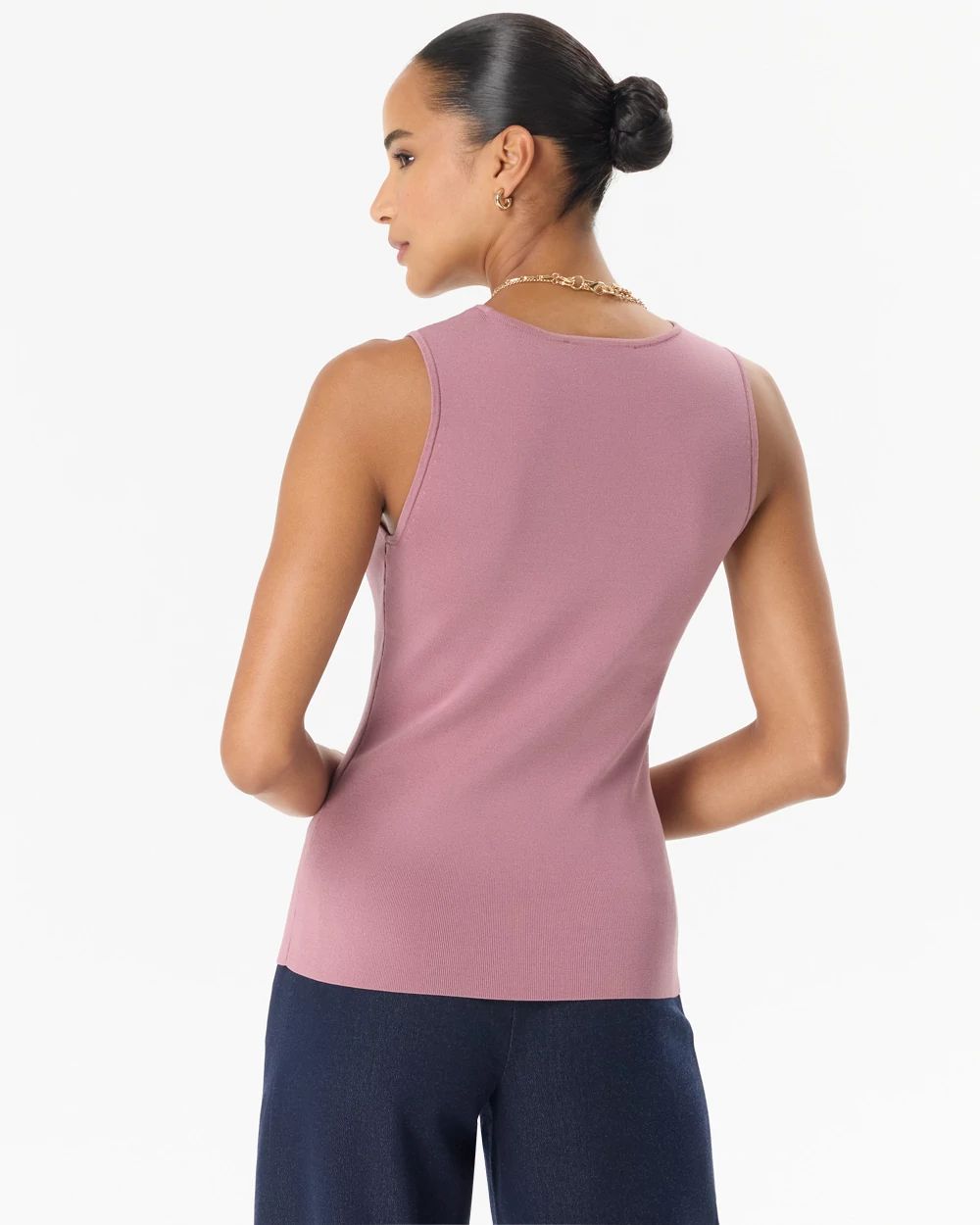 Square Neck Sweater Tank click to view larger image.