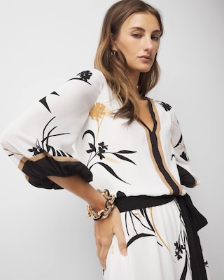 Petite Smocked Blouson Dress click to view larger image.
