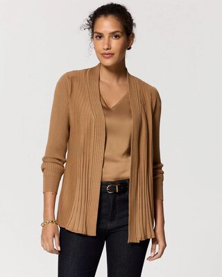 Ribbed Long Sleeve Coverup