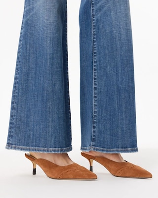 Suede Kitten Heel Mules