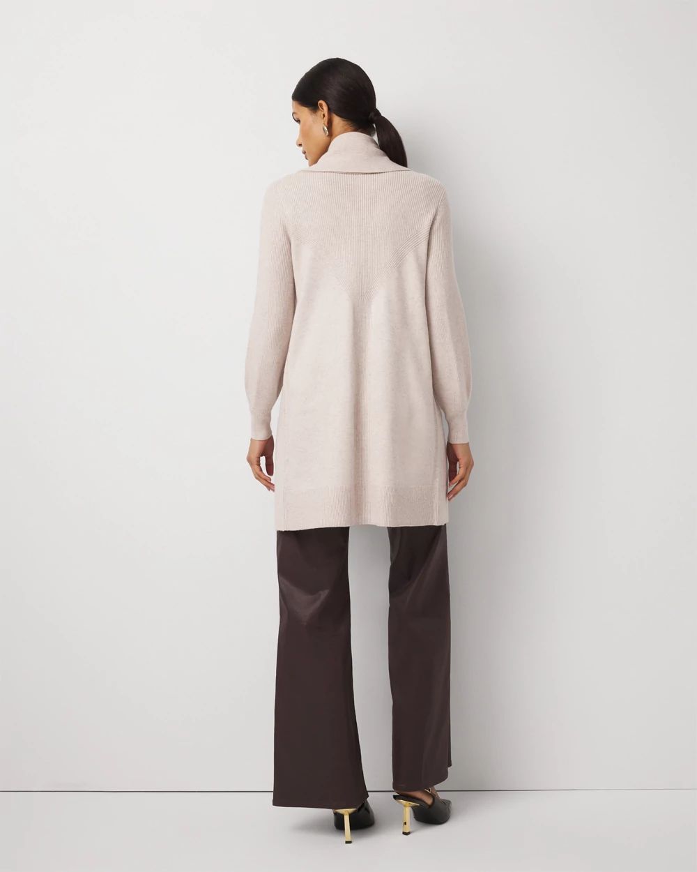 Petite Convertible Scarf Cardigan