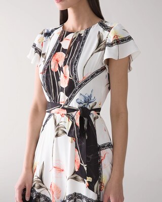 Floral & Lace Midi Dress