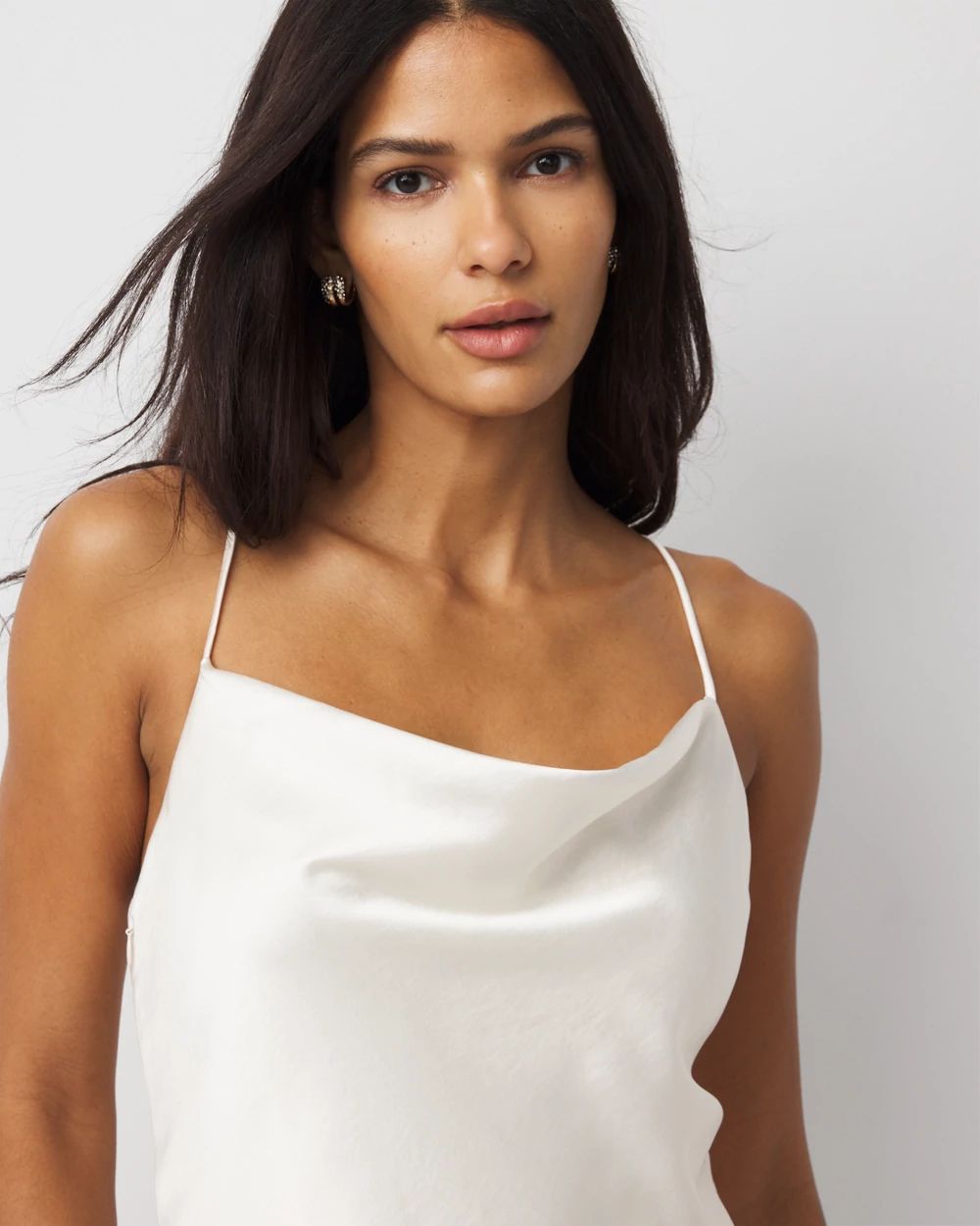 Fringe Satin Jumpsuit click to view larger image.