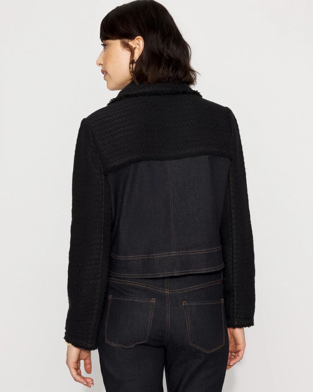 Tweed + Denim Jacket click to view larger image.