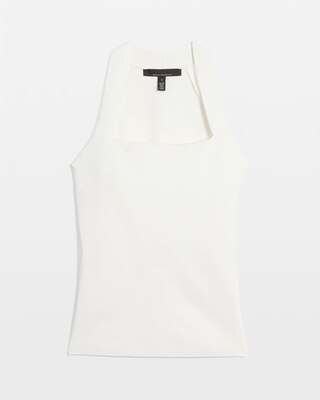 WHBM FORME™ Sculpt Stretch Sweater Halter Top click to view larger image.