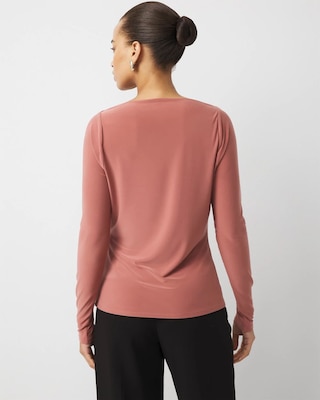 Cowl Neck Long Sleeve Top click to view larger image.