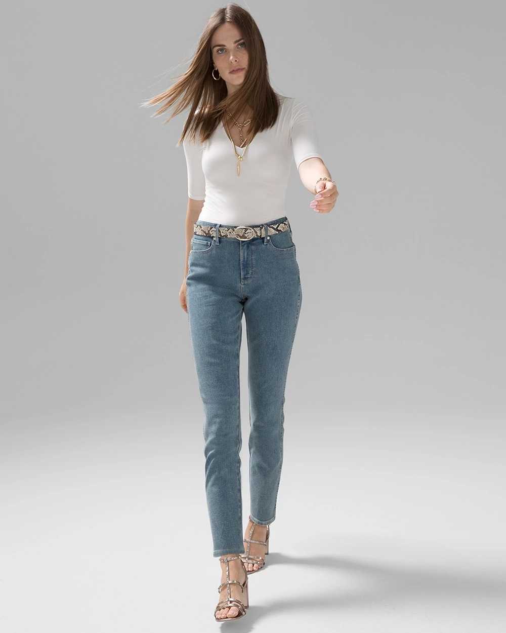 Petite high store waisted jeans