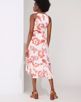 Outlet WHBM Wrap Ruffle High-Low Dress