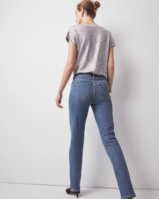 High-Rise Full Straight Jeans click to view larger image.