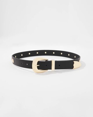 Gold Studded Denim Belt click to view larger image.