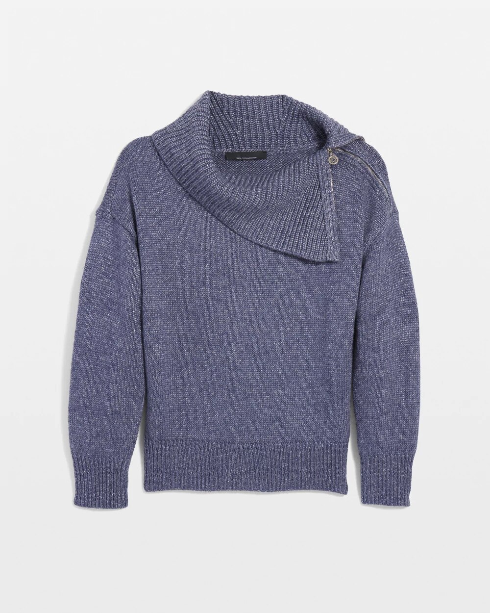 Zip Neck Dolman Sleeve Sweater