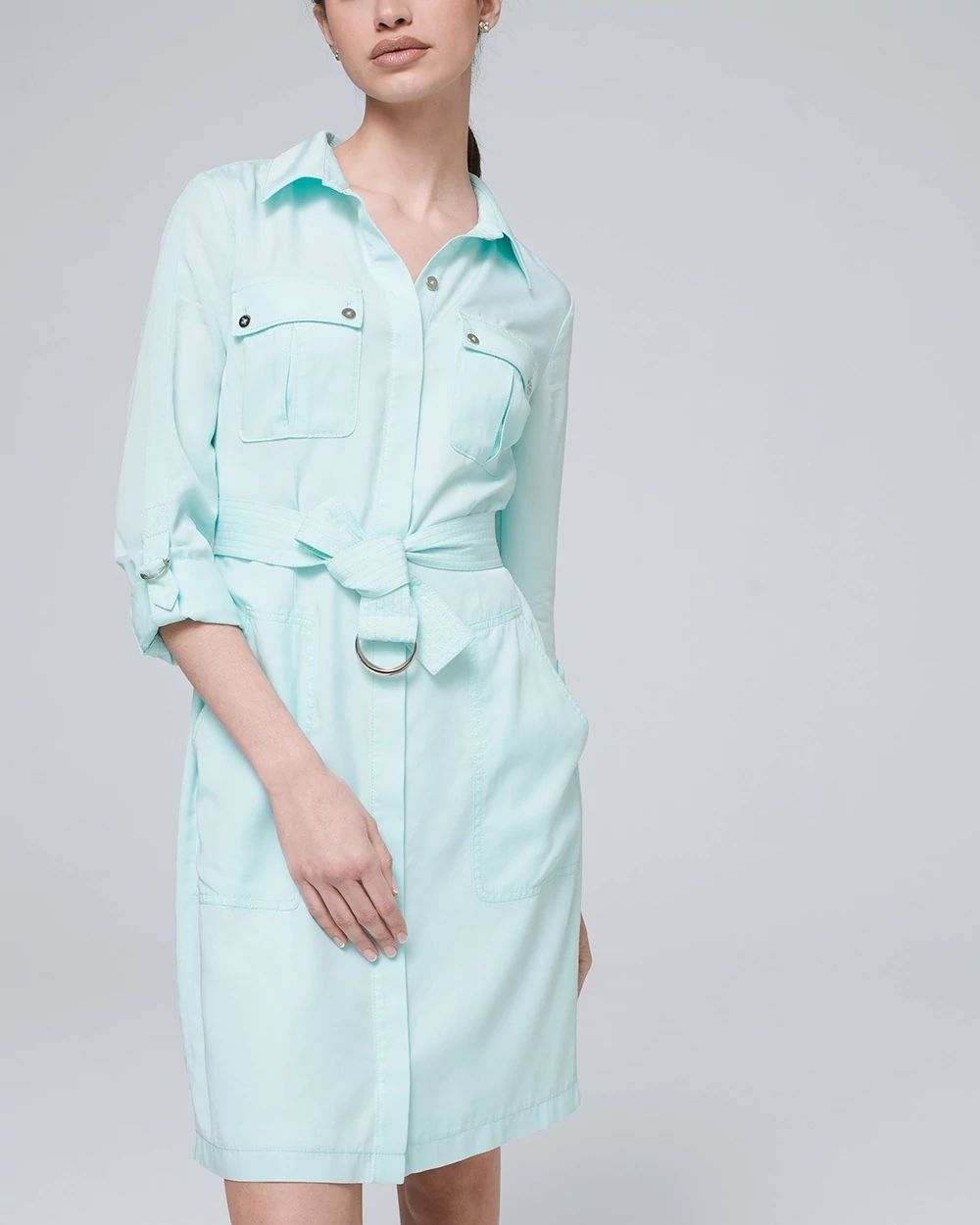 Twill Shirt Dress
