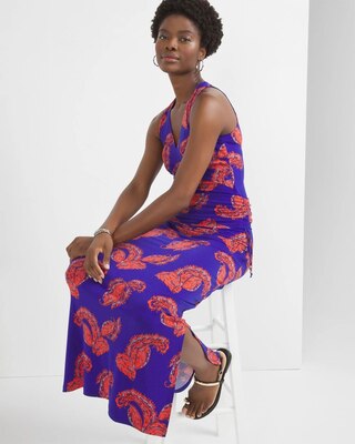 Printed Cutout Halter Top click to view larger image.
