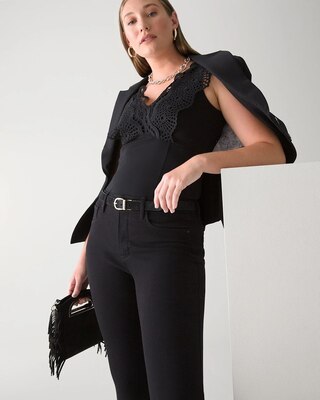 High-Rise Black Skinny Jeans click to view larger image.