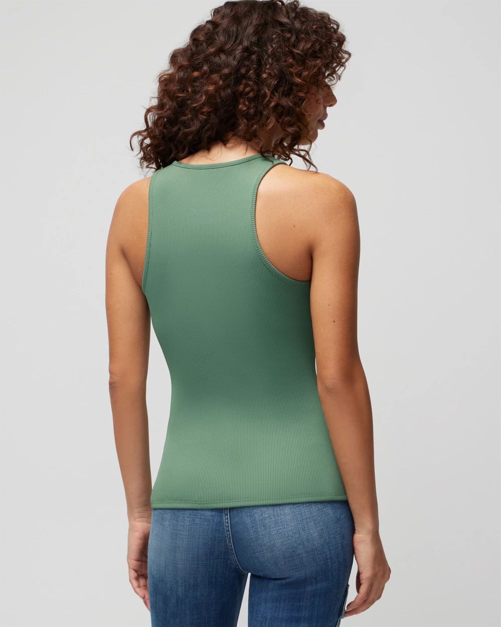WHBM FORME™ Ribbed Stretch Tank click to view larger image.