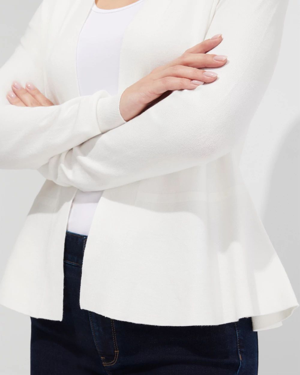 Outlet WHBM Peplum Cardigan