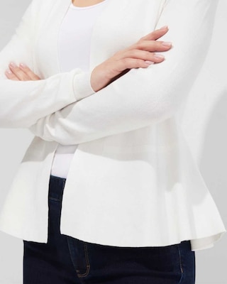 Outlet WHBM Peplum Cardigan click to view larger image.