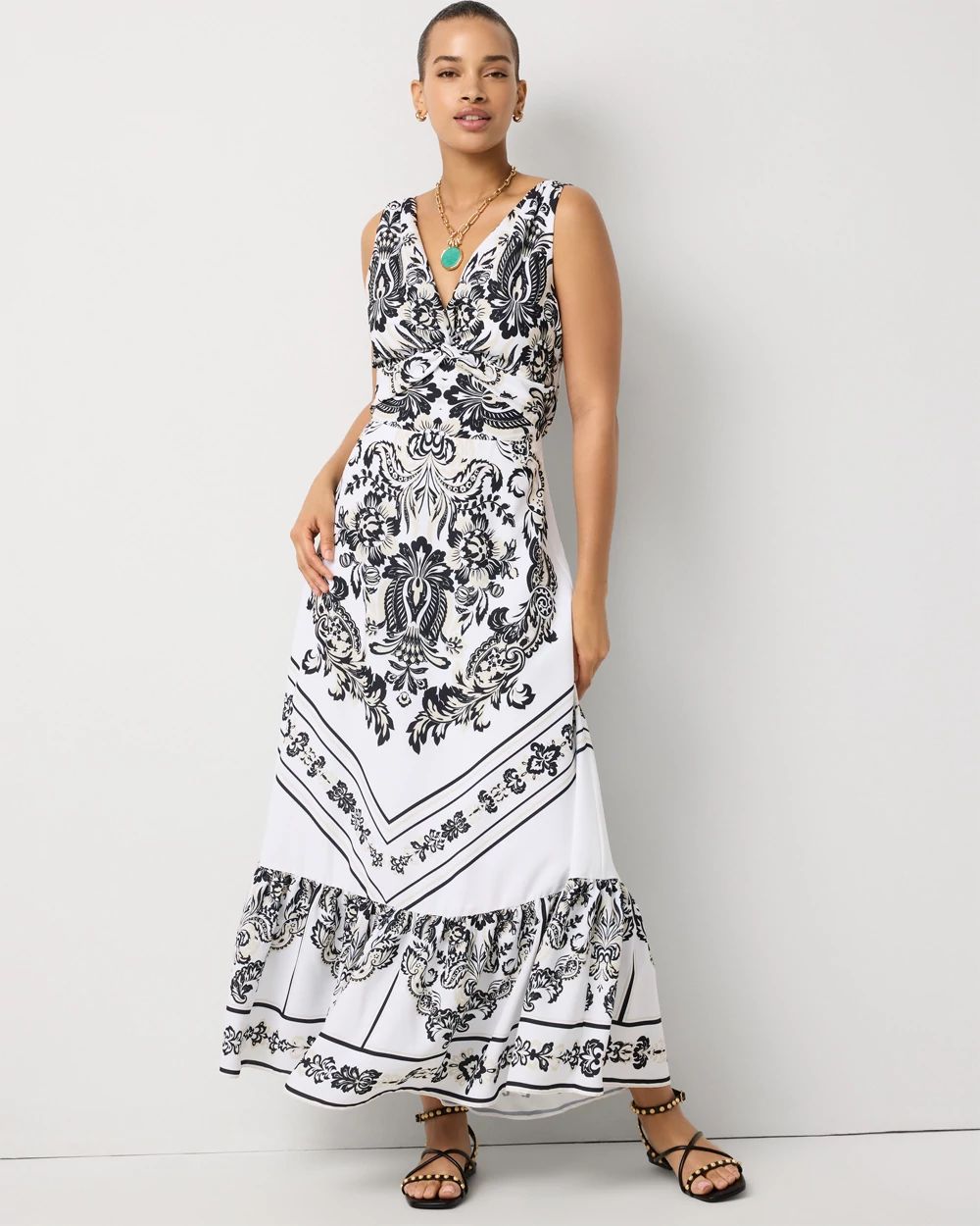 Tie-Back Maxi Dress