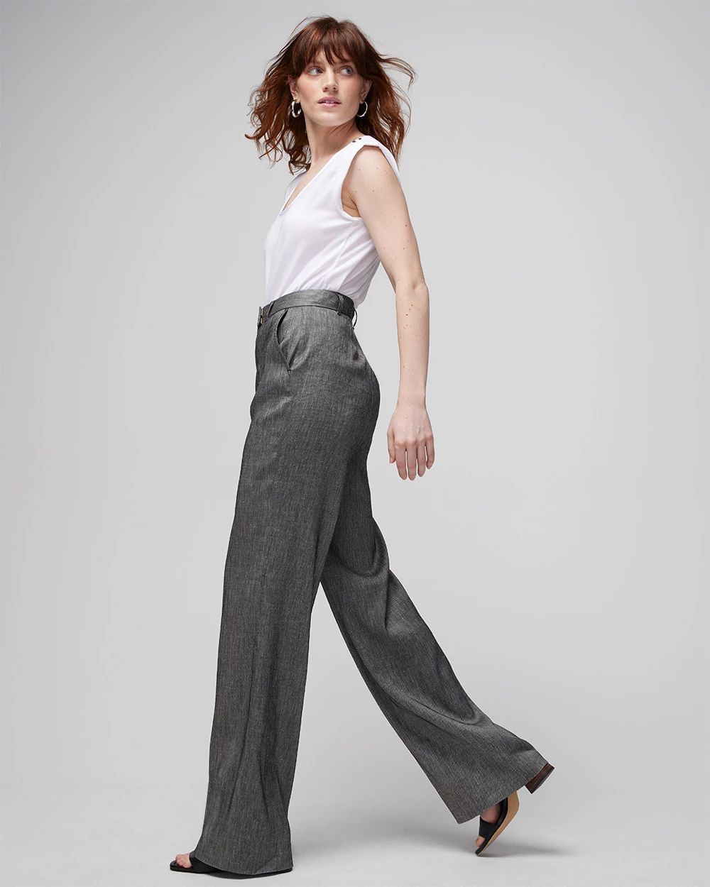 Luna Linen-Blend Wide-Leg Trouser