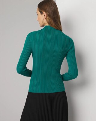 Ribbed Mockneck Sweater click to view larger image.
