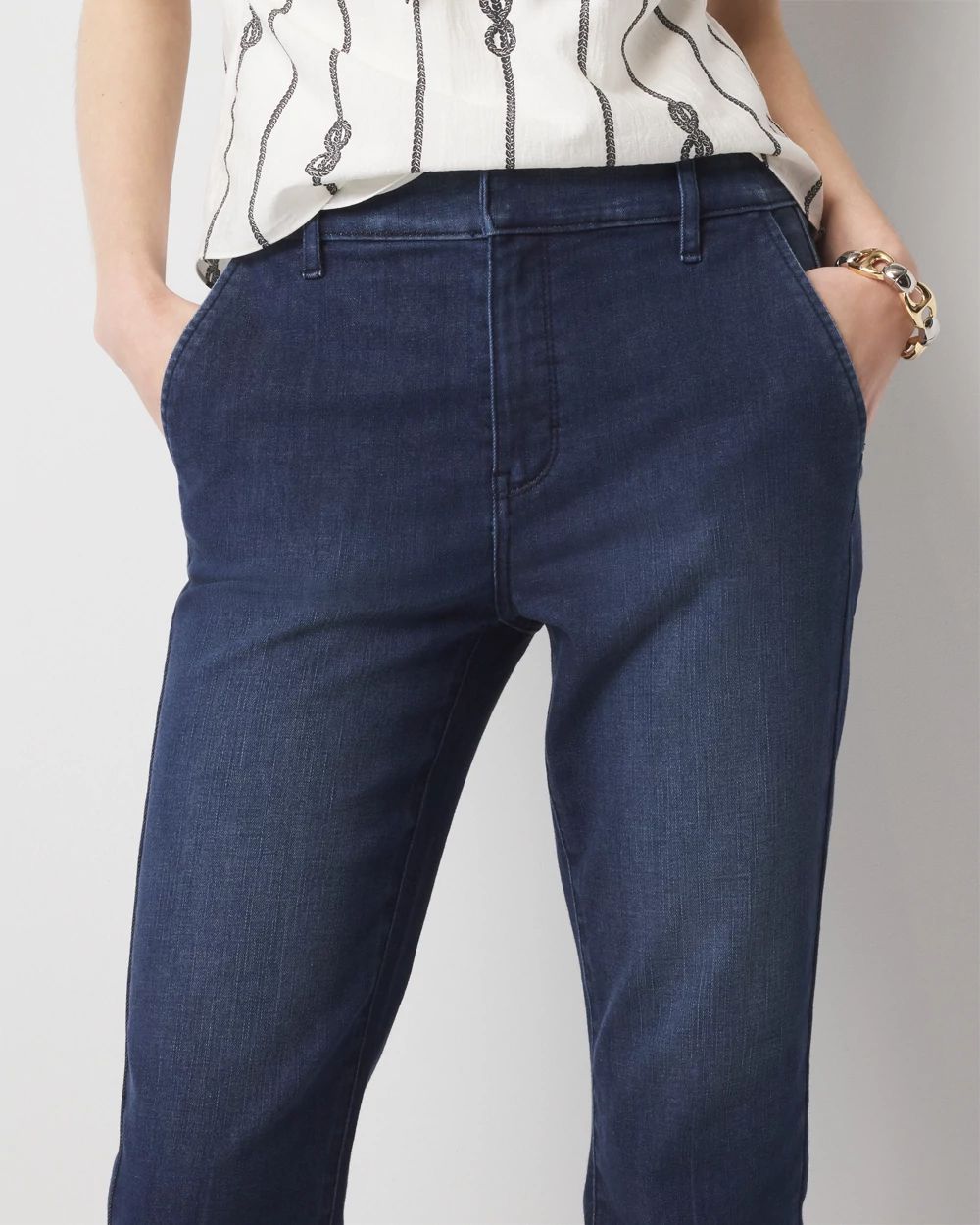 Petite High-Rise Capri Jean