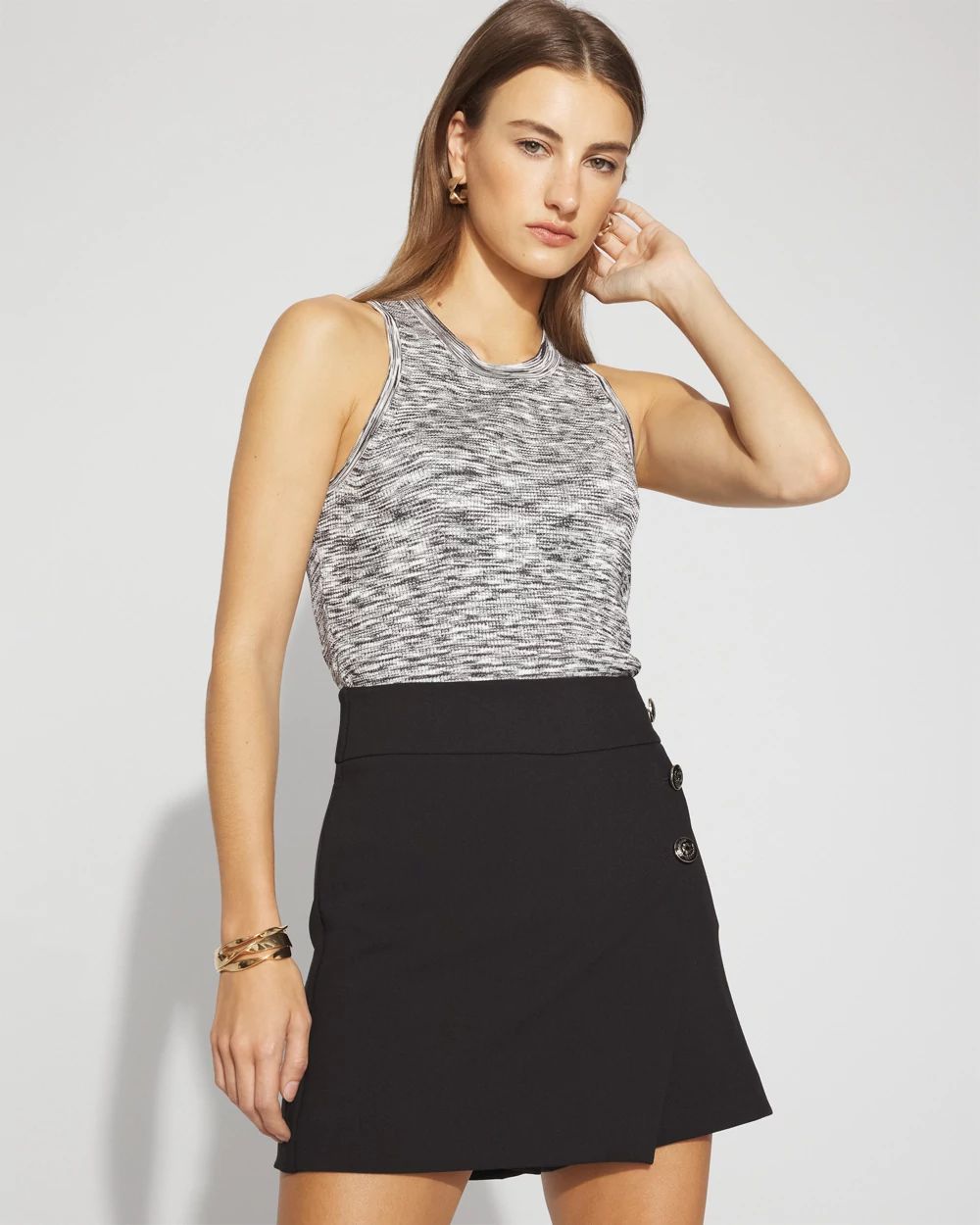 Space-Dyed Sweater Tank Top